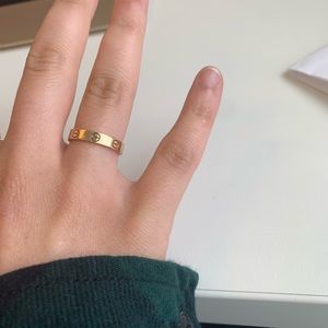 Authentic Cartier LOVE wedding band- Pink Gold